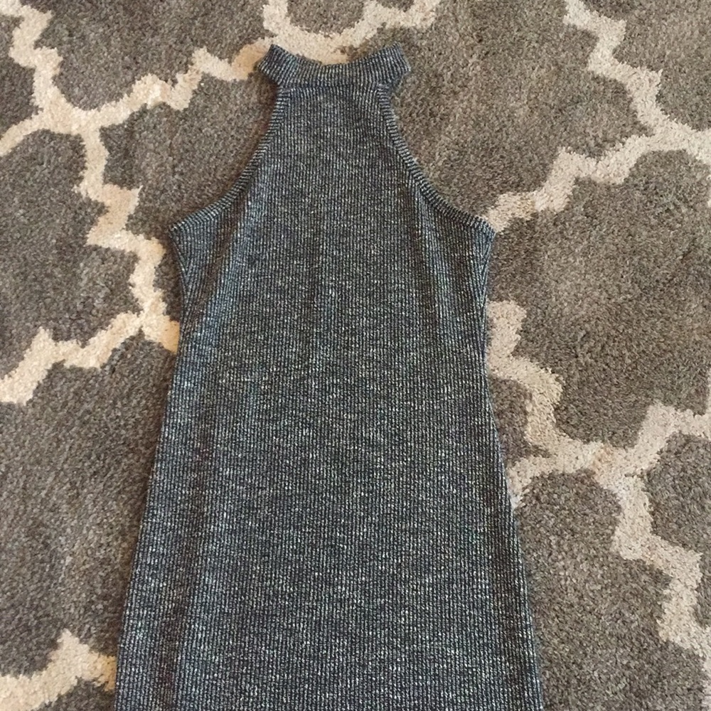 Grey sweater dress